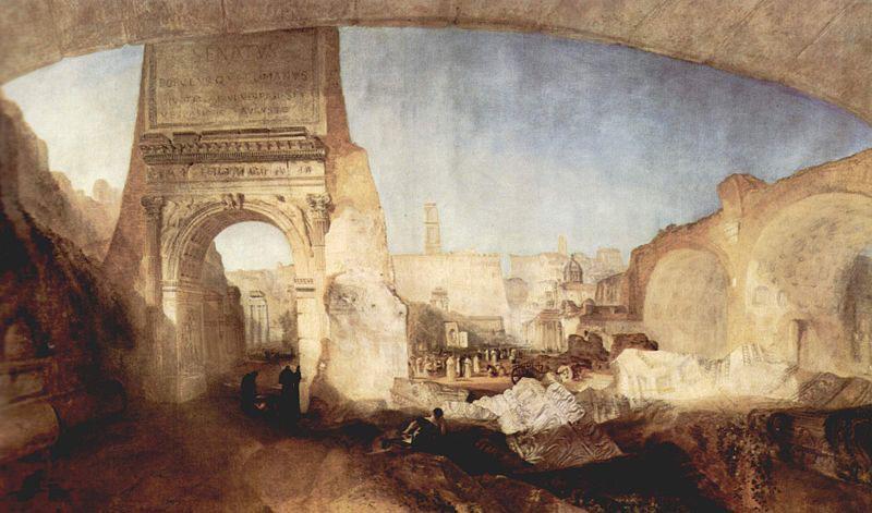 Joseph Mallord William Turner Das Forum Romanum, fur Mr. Soanes Museum oil painting picture